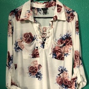 Floral print shirt